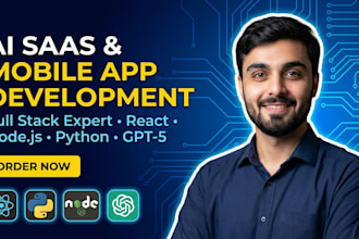 develop ai saas, ai websites, ai mobile apps with custom ai integration