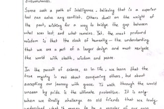 professionally handwrite your letters, notes, or scripts