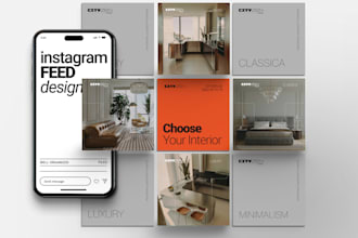design a clean instagram grid for your brand