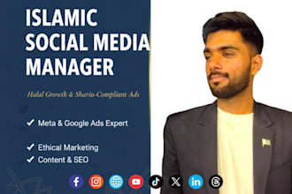 be your islamic social media manager and ads expert
