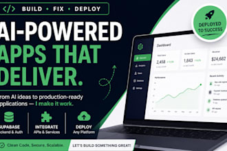 fix, customize, deploy and develop ai apps with supabase
