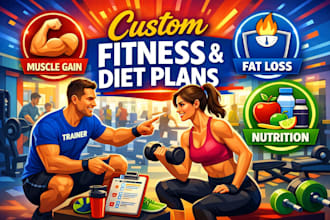 do personalized workout and diet plans for fat loss, muscle gain