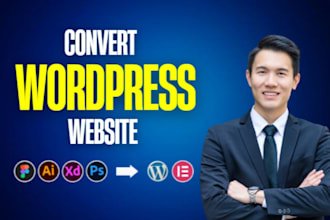 convert figma to wordpress, PSD to wordpress using elementor