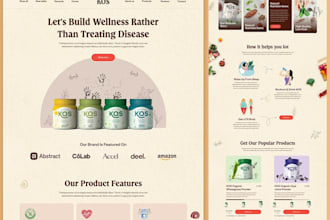 design health supplement shop, supplement website, supplement shopify store