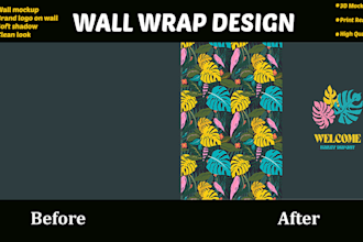design shopfront, storefront window graphic, wall wrap design