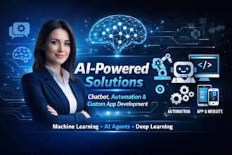 ai powered solutions, chatbot, automation and custom app development