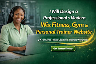 create a professional wix fitness, gym,  trainer website