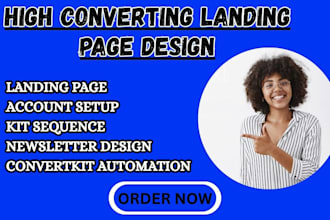setup convertkit campaign landing page convertkit email sequence