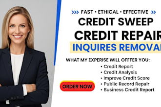 credit sweep credit repair experian equifax transunion remove public record