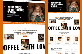 design coffee store branded coffee shopify website cafe tea private label store