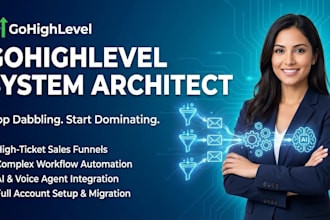 build gohighlevel website, sales funnel, and automation workflows