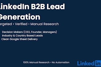 linkedin lead generation and b2b leads with verified emails