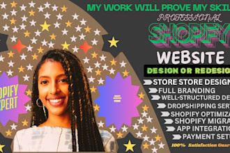 design a profitable shopify store ready to sell fast