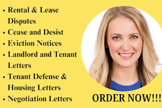 draft tenant, landlord, and eviction notices for housing and rental disputes