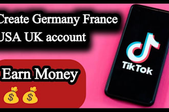 make a USA,UK and germany tiktok account