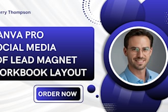 canva pro social media lead magnet ebook design, lead magnet, workbook layout