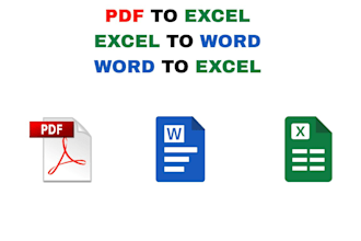 convert PDF to excel, excel to PDF, CSV file to excel
