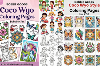 draw cute cozy children coloring book coco wyo bobbie good style