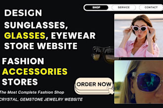 build glass sunglass website eyewear fashion accessories website store