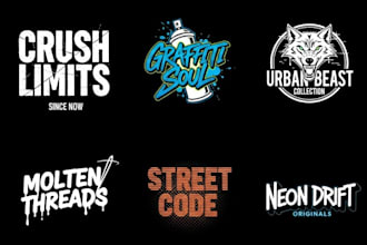 design exclusive urban logo streetwear brand for  business