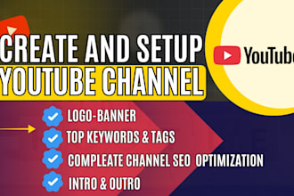 create and setup youtube channel