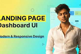 design modern landing page using react