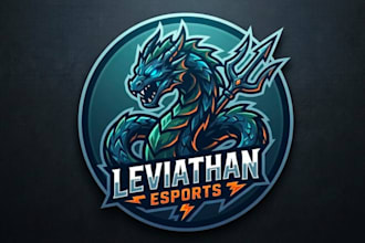 make new style for leviathan e sports mascot logo design service