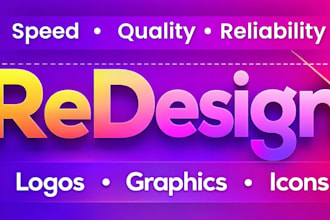 redesign, fix, and vectorize your existing logo