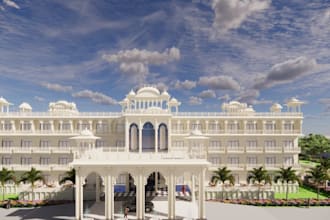 create realistic sketchup 3d models and enscape renders