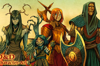 draw dnd character art