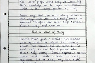 make clean handwritten notes for students