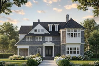 create exterior design with realistic 3d gis visualization