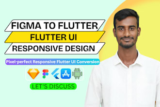 convert figma to flutter UI with pixel perfect responsive design