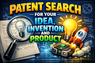 do a deep patent search for your idea, invention and product