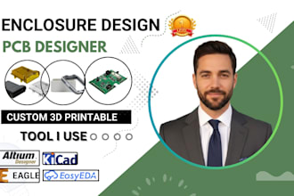 do enclosure or pcb case to your pcb design for 3d printing