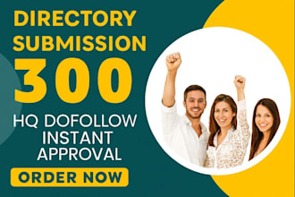 do 300 manual directory submissions for SEO backlinks