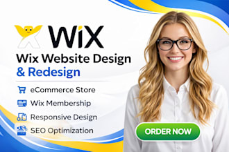 build wix website design, redesign wix website, wix membership site wix expert