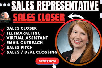 be your high converting sales representative sales closer b2b sales, salesperson