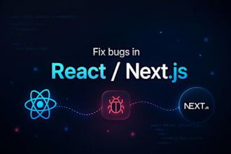 fix critical bugs in react, next js apps, fast and clean