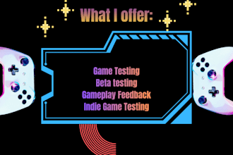 thoroughly beta test your indie video games