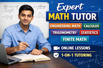 tutor engineering math, calculus, trigonometry, statistics, finite mathematics