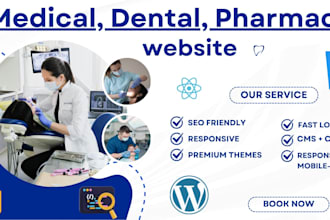 design a professional  hipaa compliant website with secure features for medicals