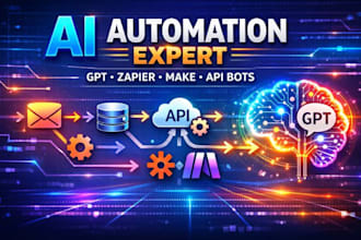 automate repetitive tasks and business workflows using gpt, zapier and make