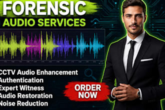 do forensic audio cleanup, detect background voice, and enhance any audio