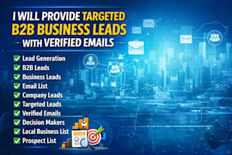 provide targeted b2b business leads with verified emails