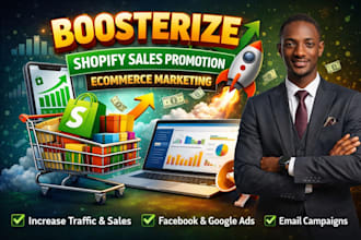 boosterize shopify sales promotion, ecommerce marketing, cro audit
