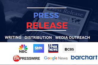 write and distribute your press release with ein presswire, yahoo finance, tmz