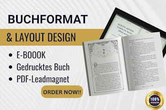 buchformatierung, taschenbuch formatierung, buchsatz, layout design für amazon