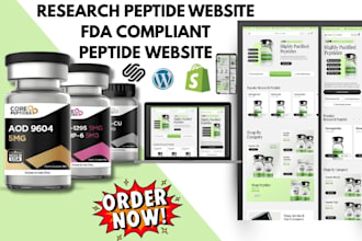 fda compliant peptide website research peptide site with processing integration