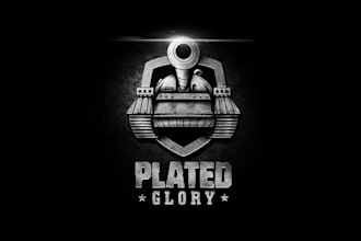 make fantastic logo for an artillery tank battle video game